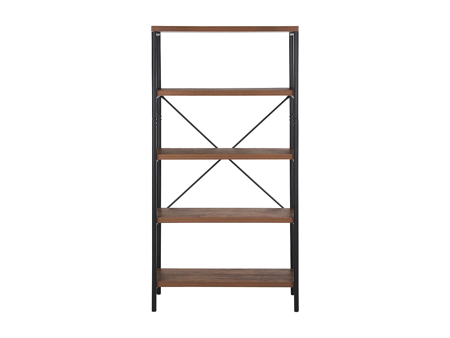 Boekenkast met 4 planken BRISBANE 160 cm Donkerbruin