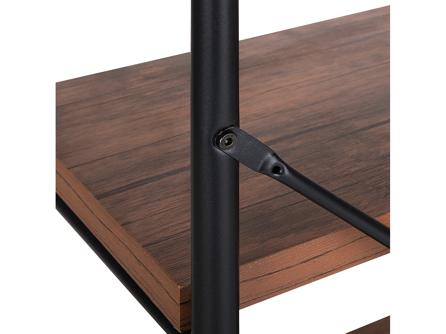 Étagère à 4 niveaux BRISBANE 160 cm Marron foncé