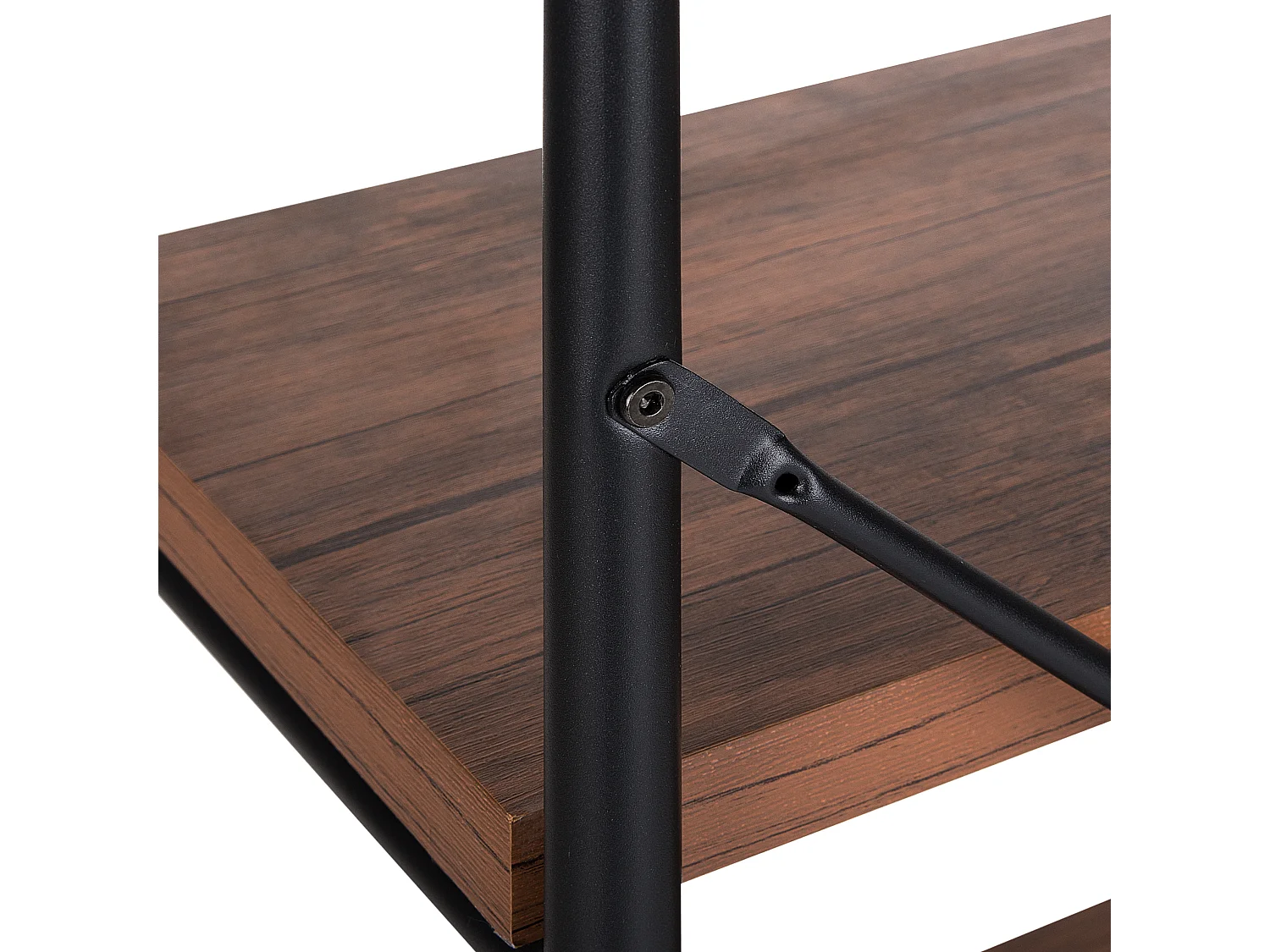 Étagère à 4 niveaux BRISBANE 160 cm Marron foncé