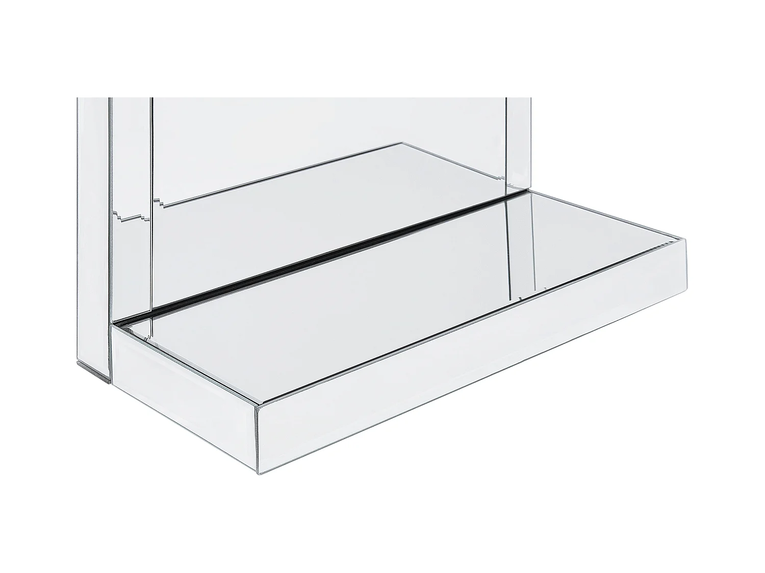 Półka ścienna GAONA Lustrzany srebrny