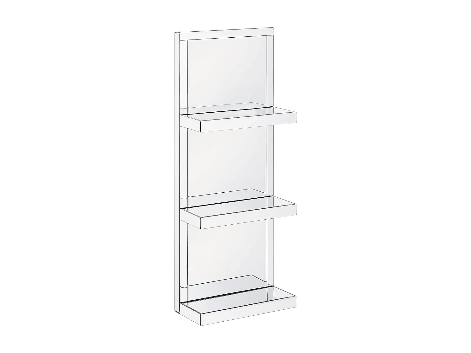 Wandplank GAONA Spiegelend zilver
