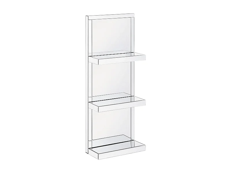 Scaffale a muro GAONA Argento specchiato