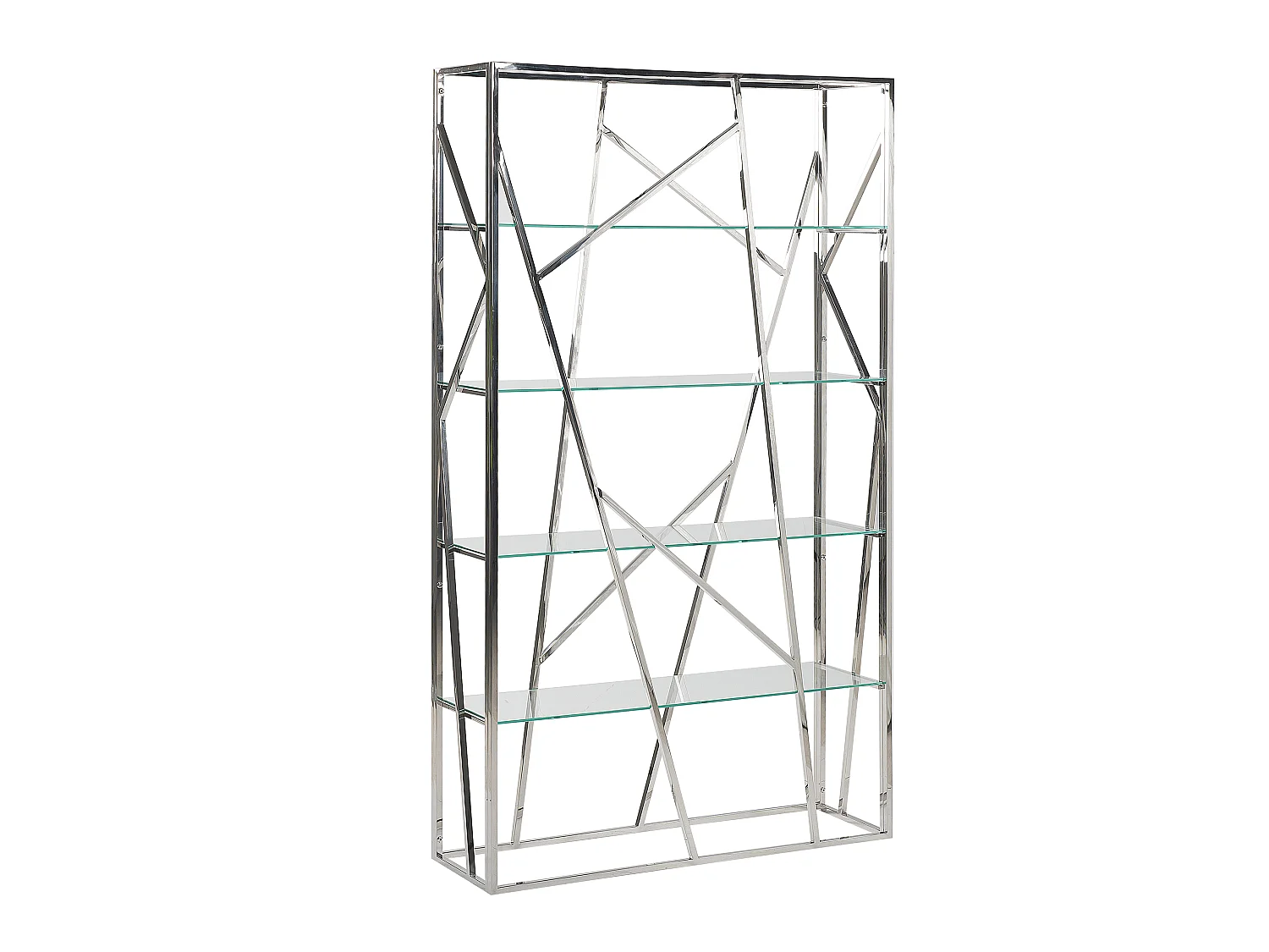 Étagère à 4 niveaux HOXIE Métal 175 cm Argenté