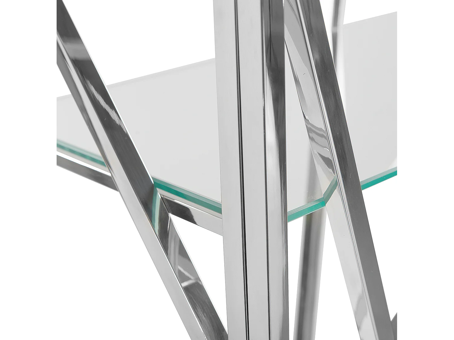 Étagère à 4 niveaux HOXIE Métal 175 cm Argenté