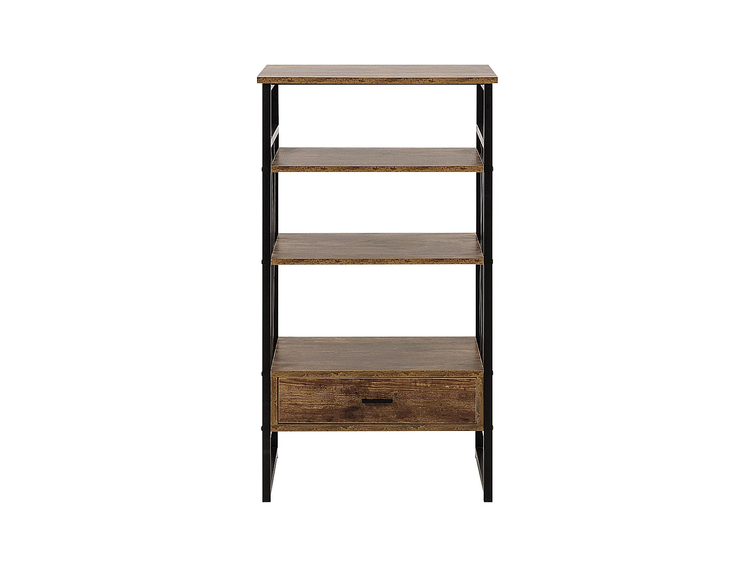 Étagère à 3 niveaux KEENE 101 cm Marron foncé