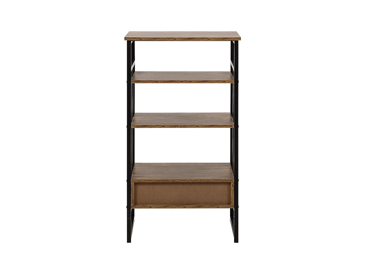 Étagère à 3 niveaux KEENE 101 cm Marron foncé