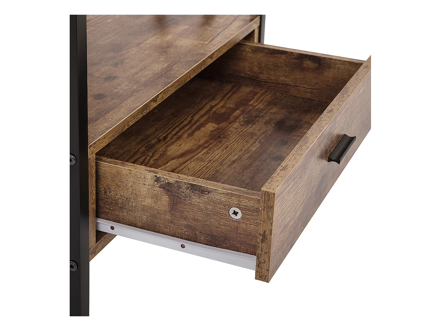 Étagère à 3 niveaux KEENE 101 cm Marron foncé