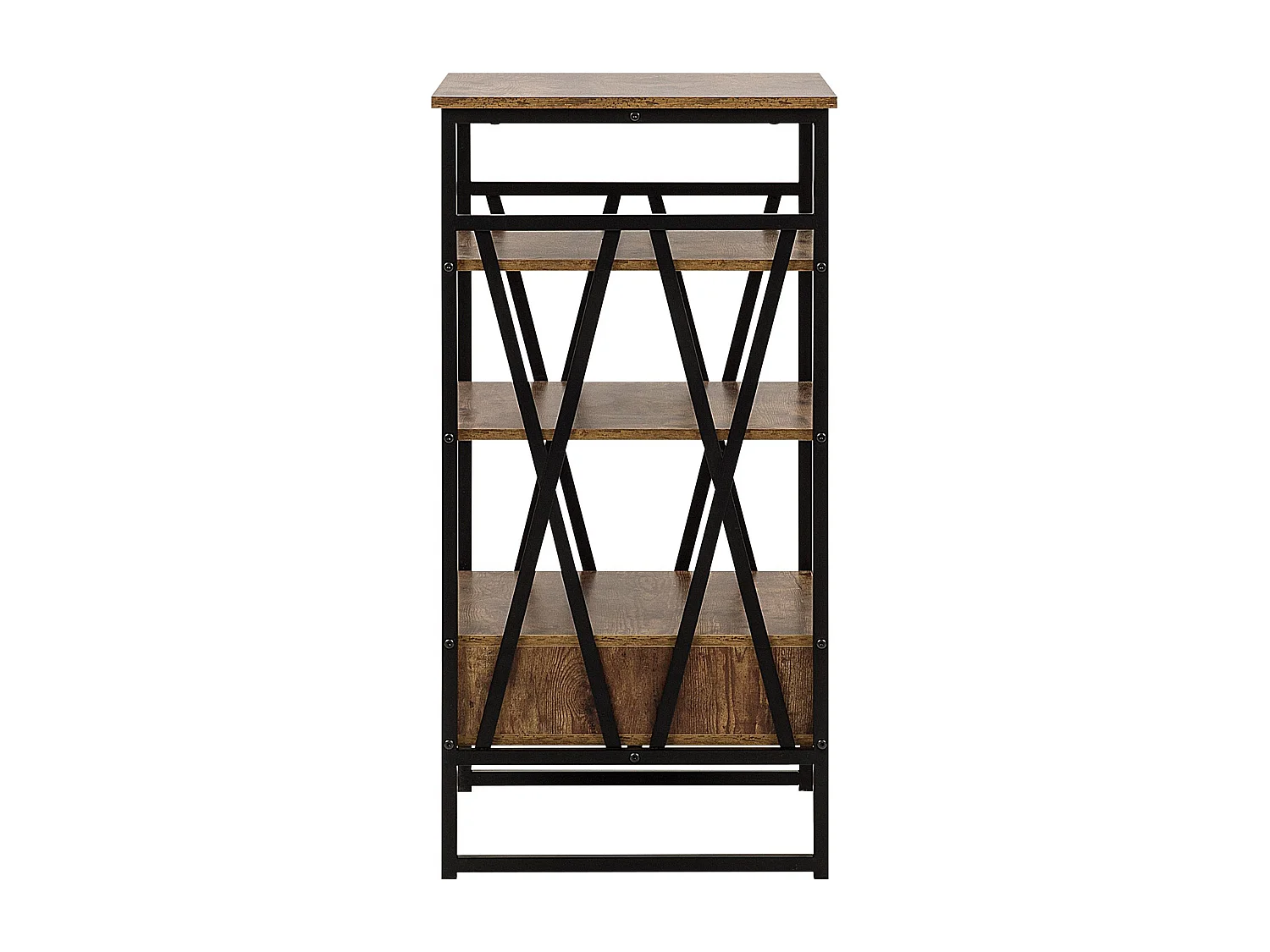 Boekenkast met 3 planken KEENE 101 cm Donkerbruin