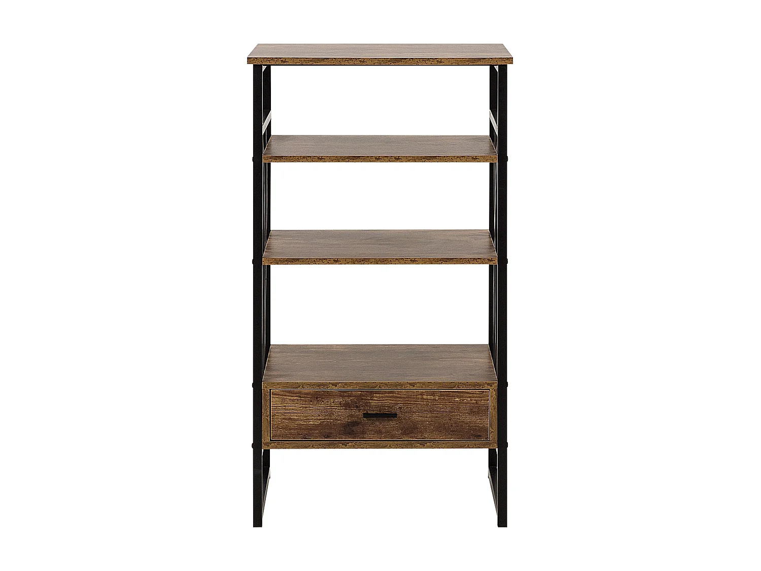 Étagère à 3 niveaux KEENE 101 cm Marron foncé