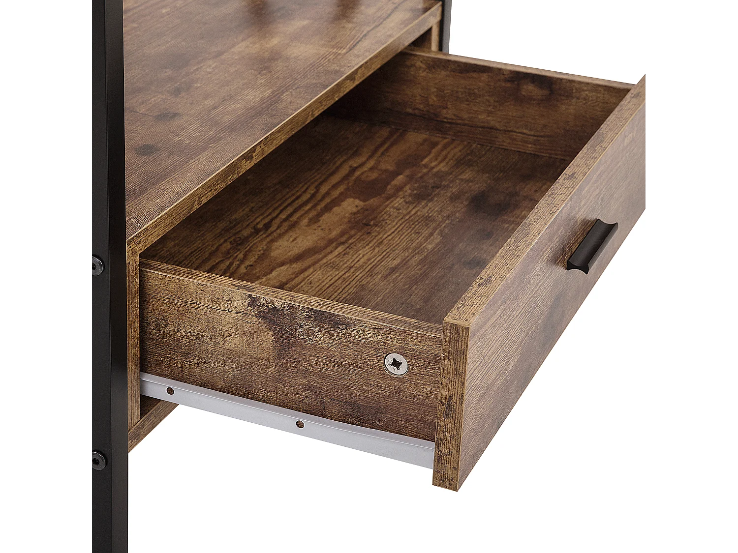 Étagère à 3 niveaux KEENE 101 cm Marron foncé