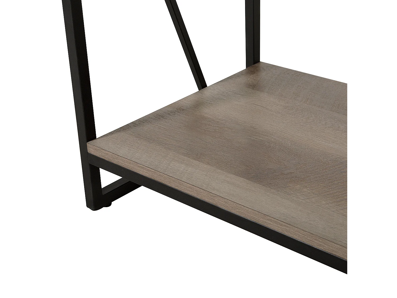 Libreria a 4 ripiani FORRES 143 cm Marrone/ Nero