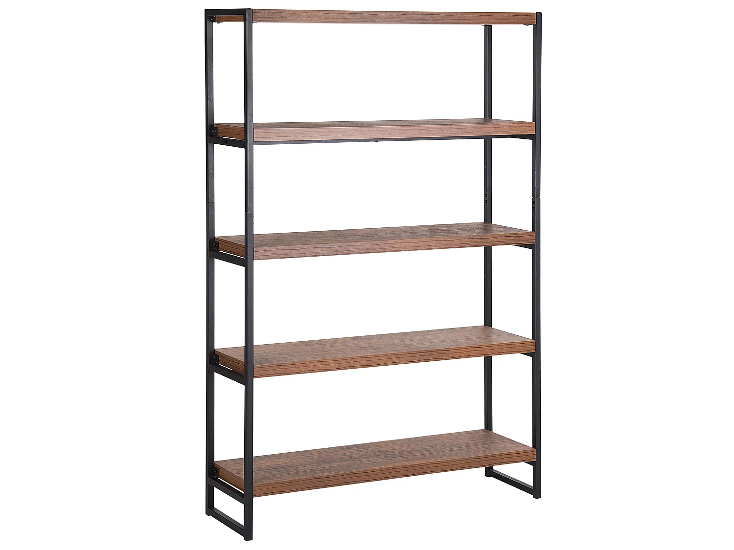 Bibliothèque 4 étagères TIFTON 155 cm Marron foncé