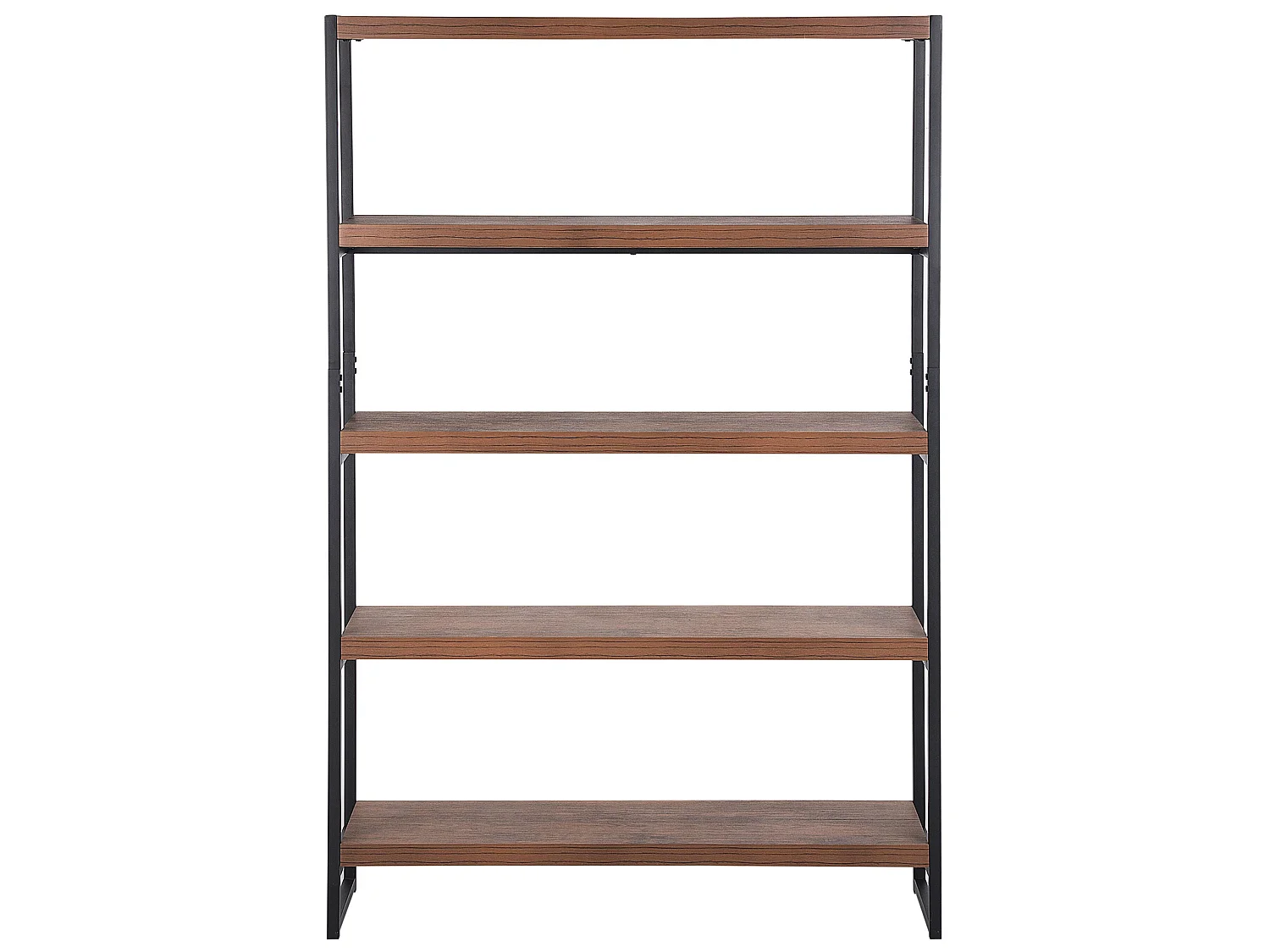 Bibliothèque 4 étagères TIFTON 155 cm Marron foncé