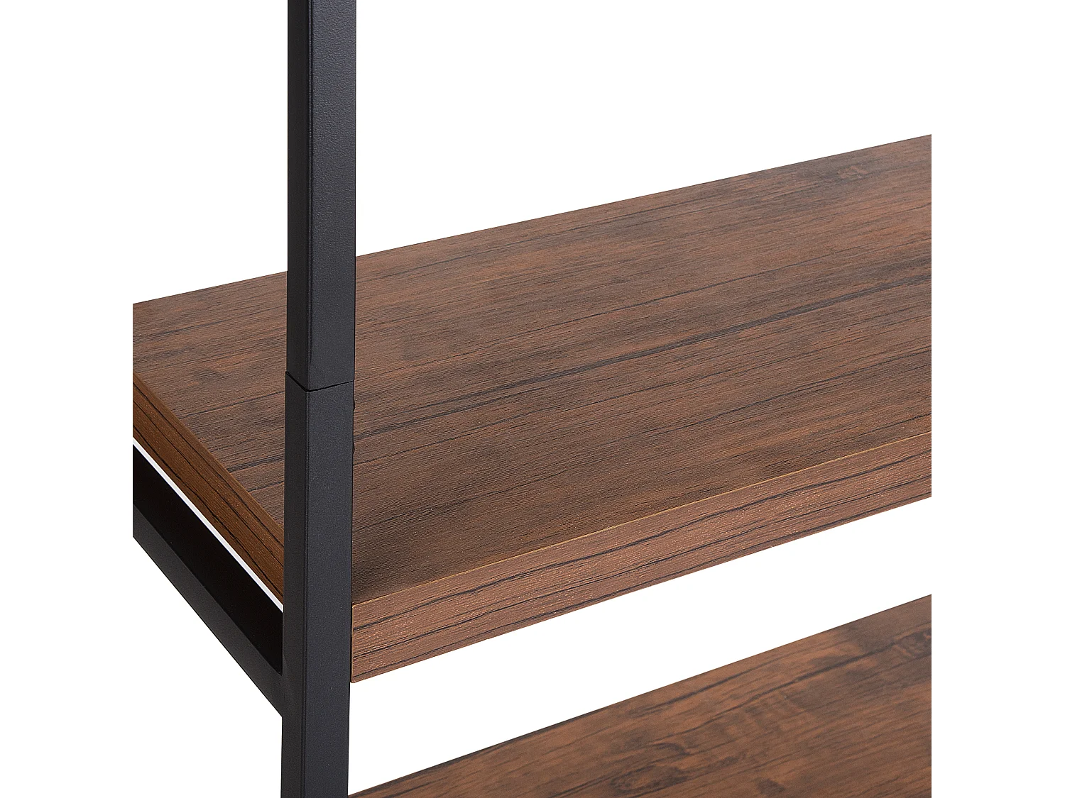Bibliothèque 4 étagères TIFTON 155 cm Marron foncé