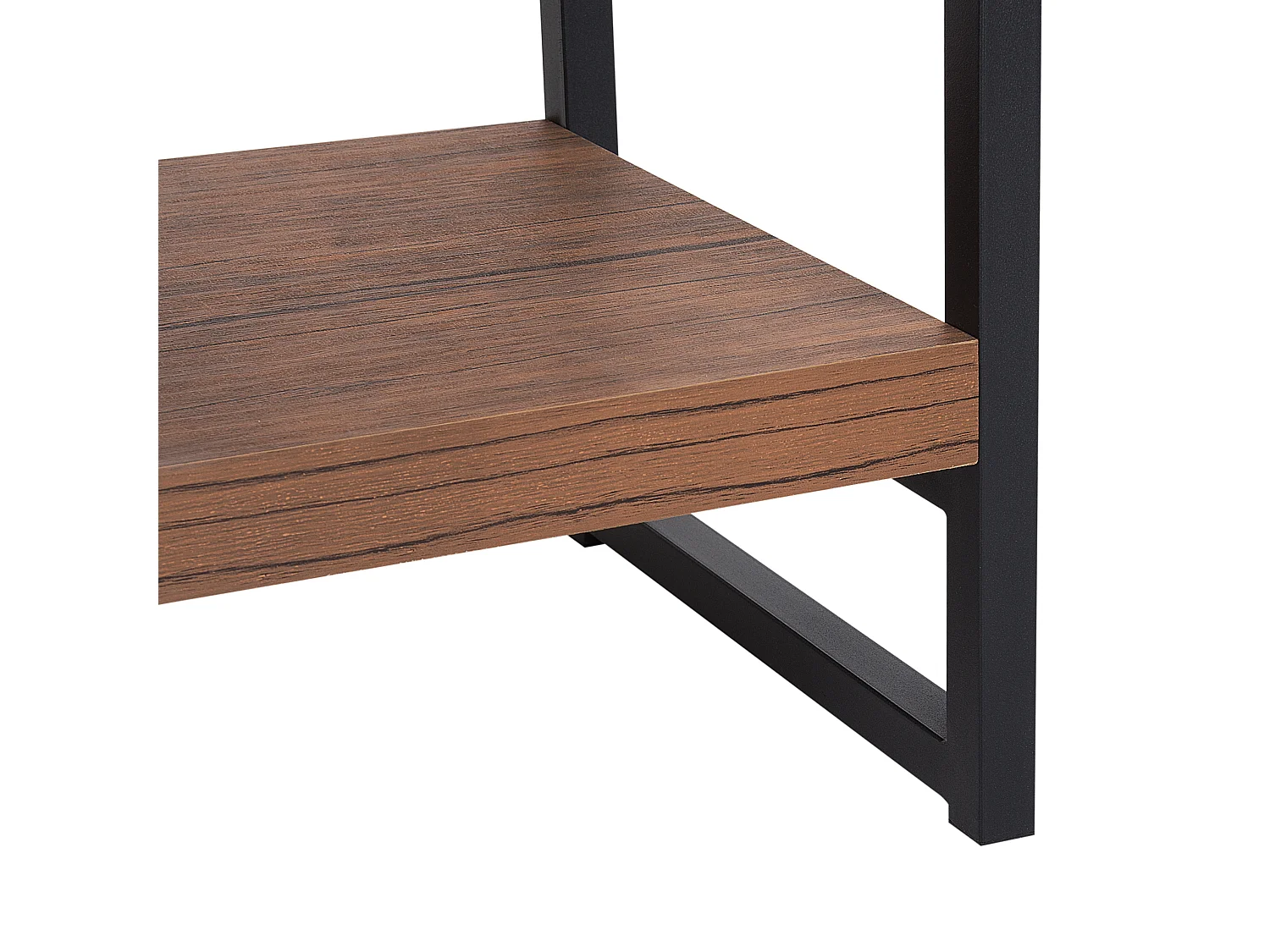 Bibliothèque 4 étagères TIFTON 155 cm Marron foncé
