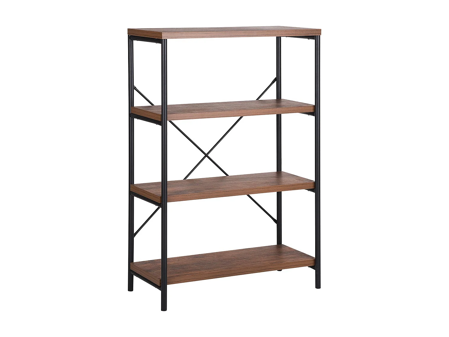 Étagère à 3 niveaux BRISBANE 122 cm Marron foncé