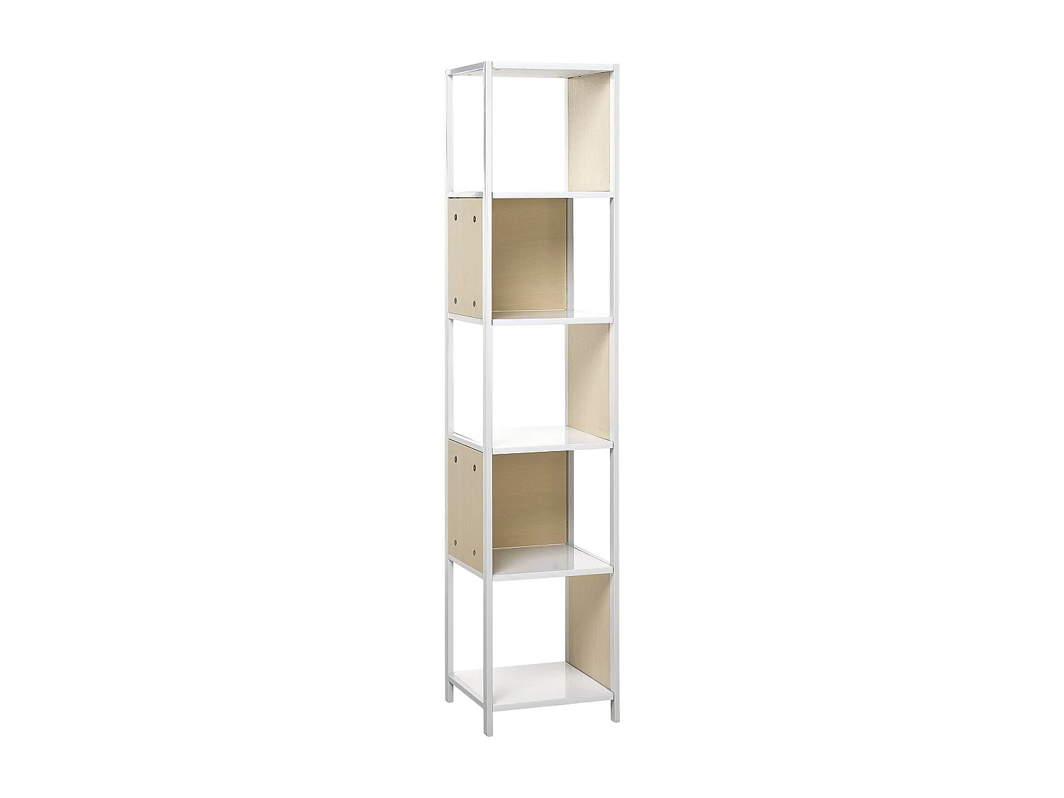 Boekenkast met 5 planken BOGOTA 165 cm Wit