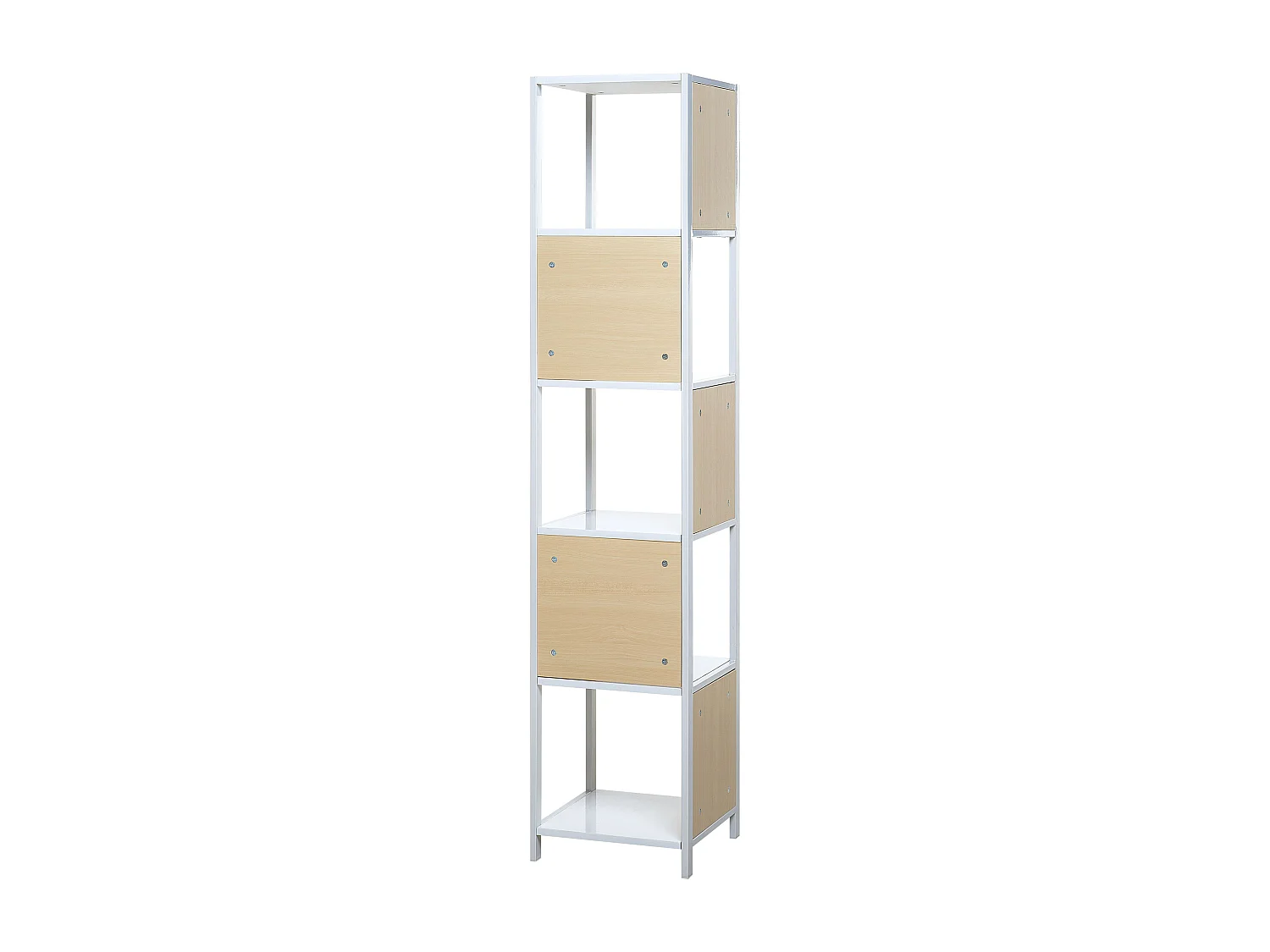Boekenkast met 5 planken BOGOTA 165 cm Wit