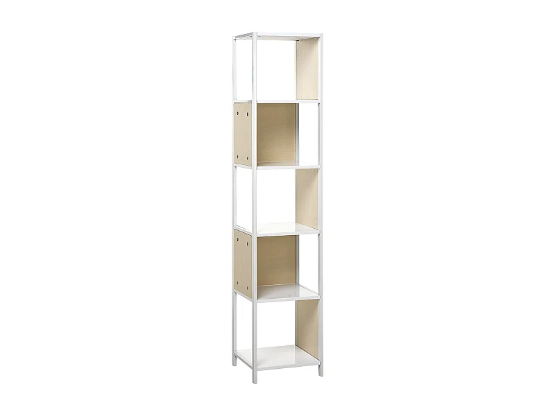Boekenkast met 5 planken BOGOTA 165 cm Wit