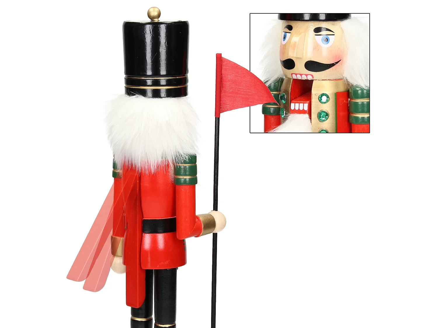 Casse-noisette soldat en bois décoration de Noël traditionnel ECD Germany