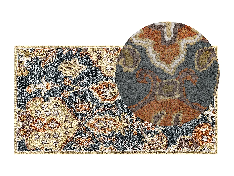 Vloerkleed vintage meerkleurig 80 x 150 cm UMURLU