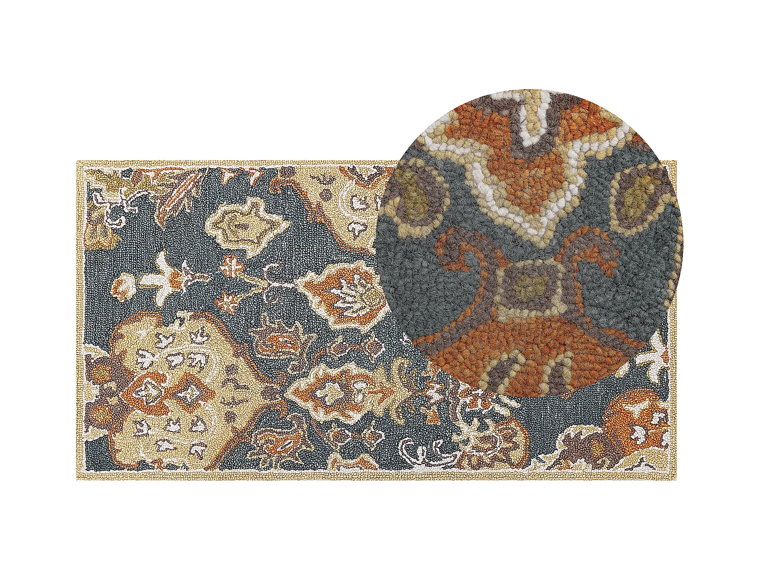 Vloerkleed vintage meerkleurig 80 x 150 cm UMURLU