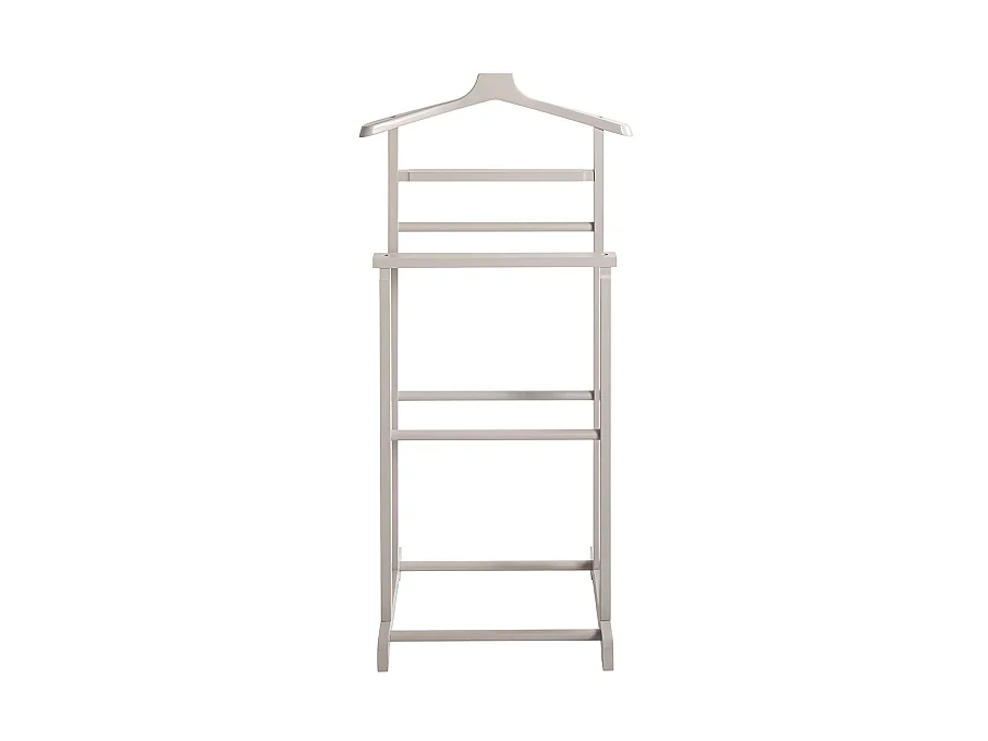 Valet de nuit valet de chambre en bambou massif coloris gris anthracite – Longueur 48 x Profondeur 36 x Hauteur 97 cm