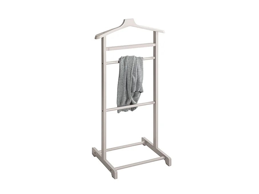 Valet de chambre Valet de nuit  en bambou massif coloris cachemire – Longueur 48 x Profondeur 36 x Hauteur 97 cm