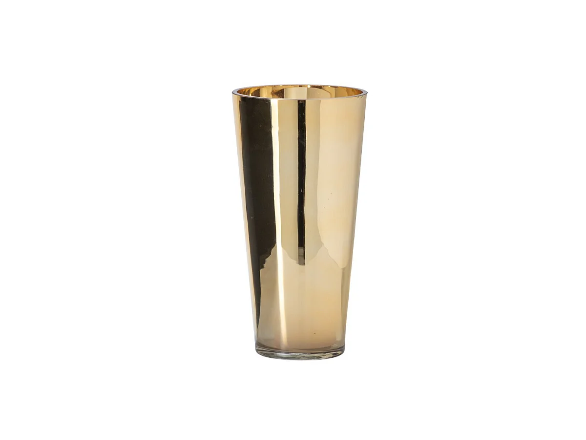 Photophore Design en Verre "Ember" 30cm Doré