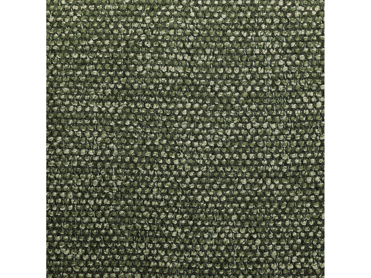 Habitat - Lot de 2 chaises en tissu et bois massif finition noyer avec accoudoirs - Vert kaki - Flore