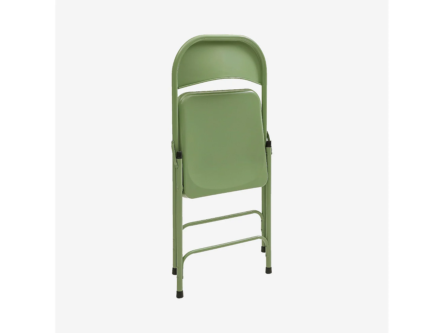 Habitat - Chaise pliante en acier laqué - Vert - Macadam