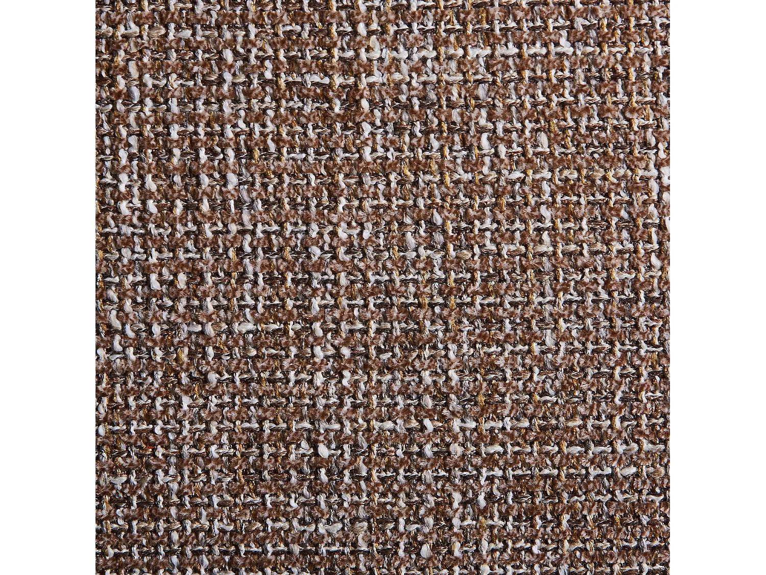 Habitat - Lot de 2 chaises en tissu et métal finition chêne avec accoudoirs - Taupe - Bryne