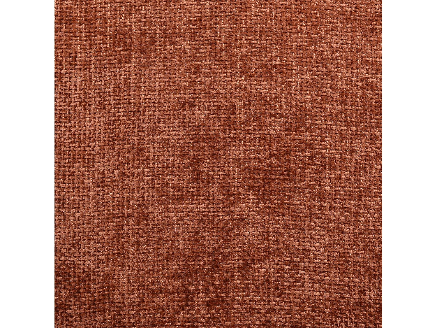 Habitat - Lot de 2 chaises en tissu chenille et bois massif finition chêne - Terracotta - Luris