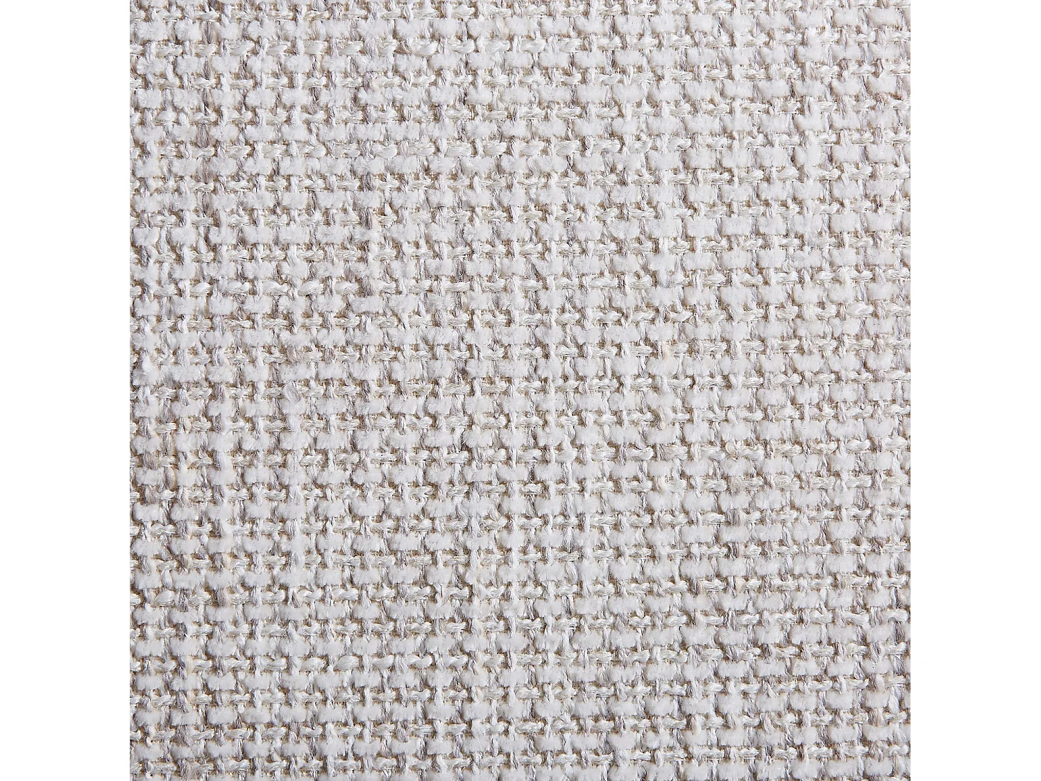 Habitat - Lot de 2 chaises en tissu et métal finition chêne - Blanc cassé - Bryne