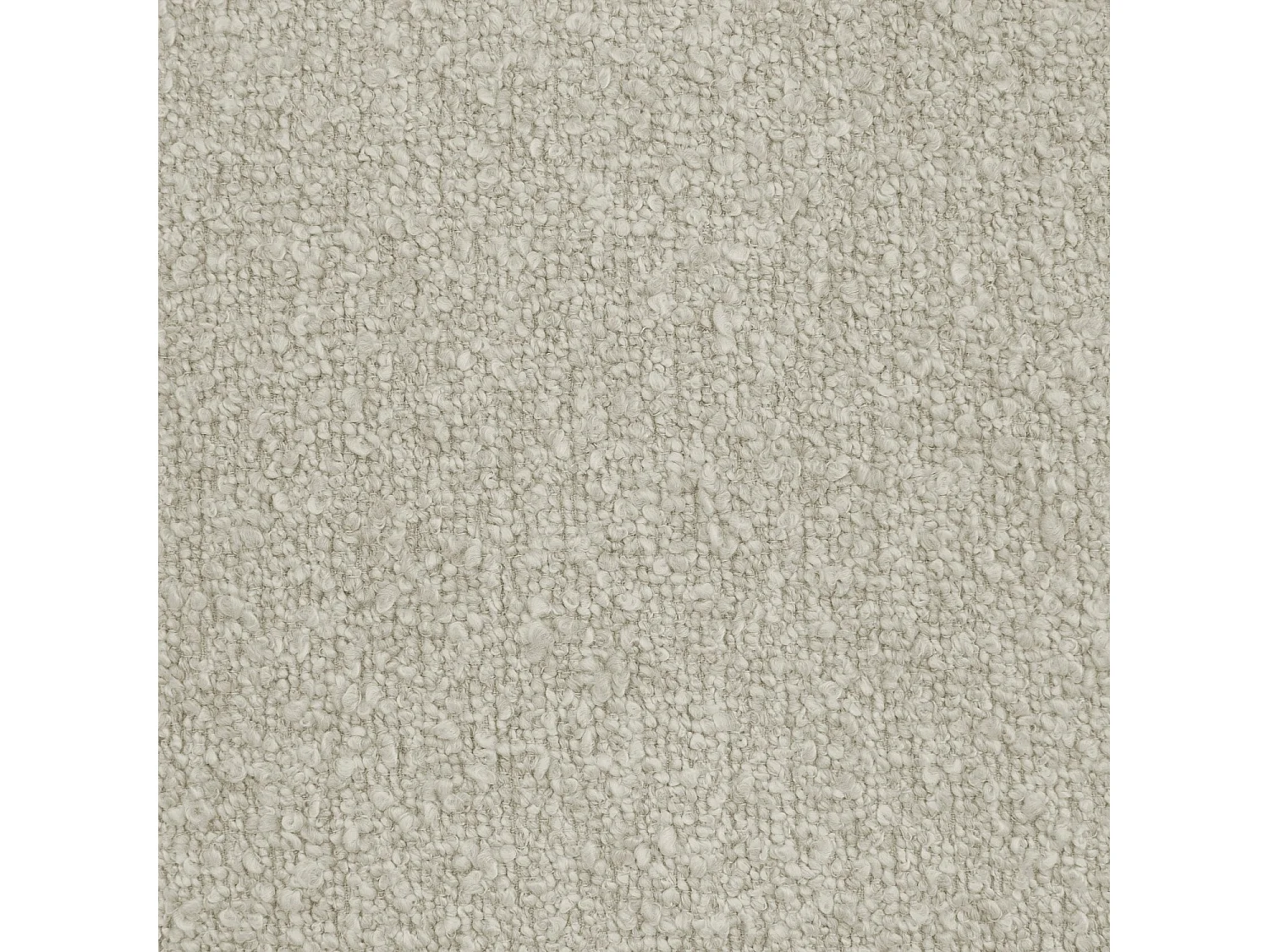 Habitat - Fauteuil design pivotant en tissu bouclette et métal noir - Crème - Maeve