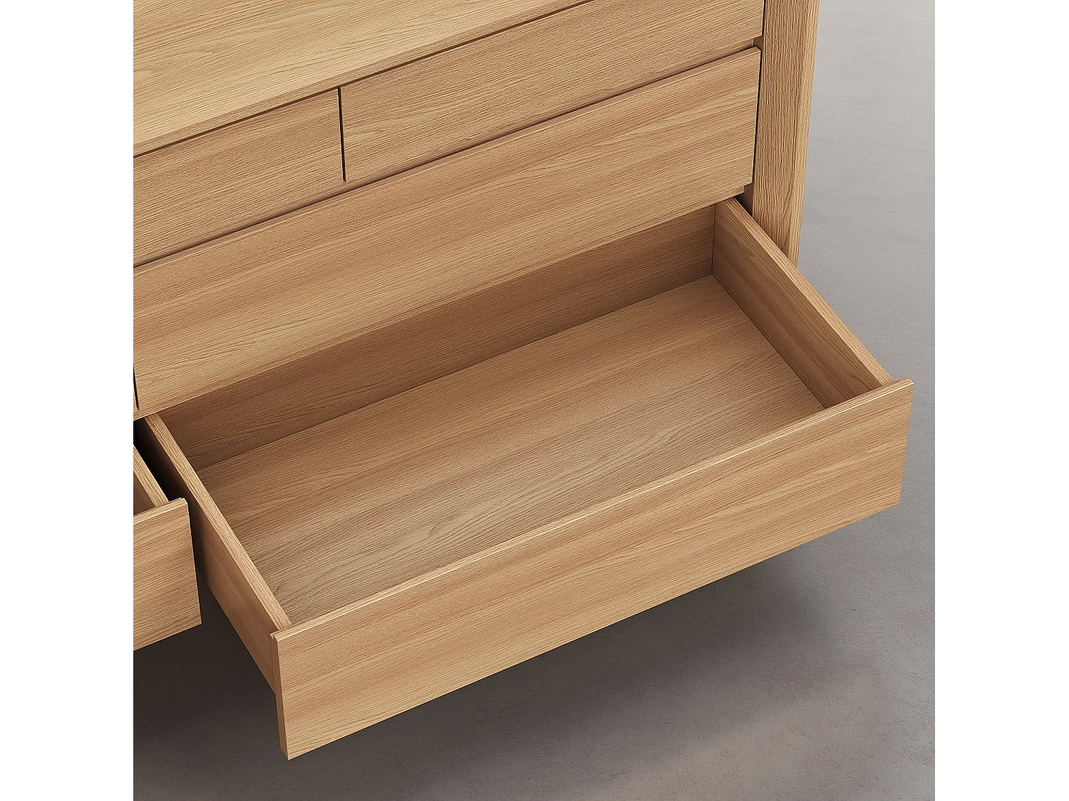 Habitat - Commode 7 tiroirs en chêne - Naturel - Rafael