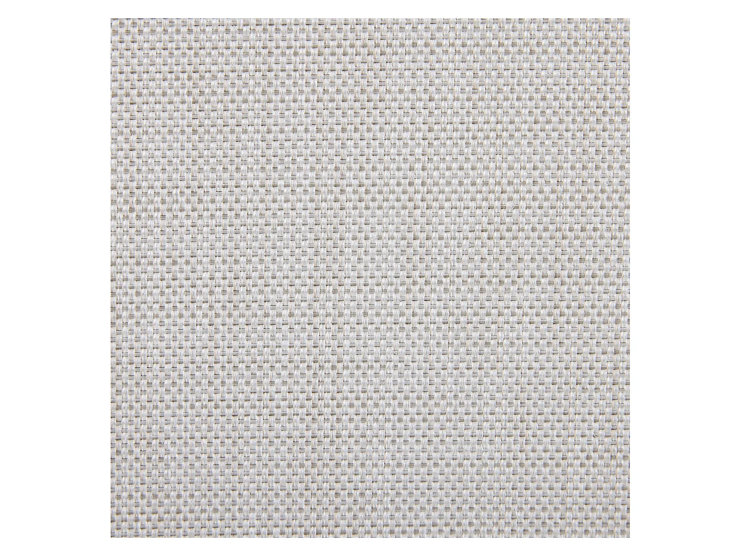 Habitat - Chaise de jardin en tissu déperlant et aluminium blanc cassé - Gris clair - Nazare