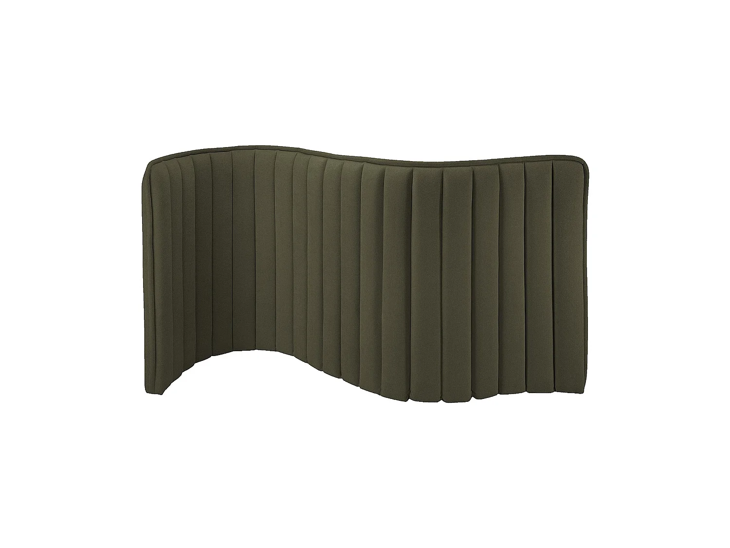 Habitat - Tête de lit en tissu 244 x 102 cm - Vert sapin - Boudoir