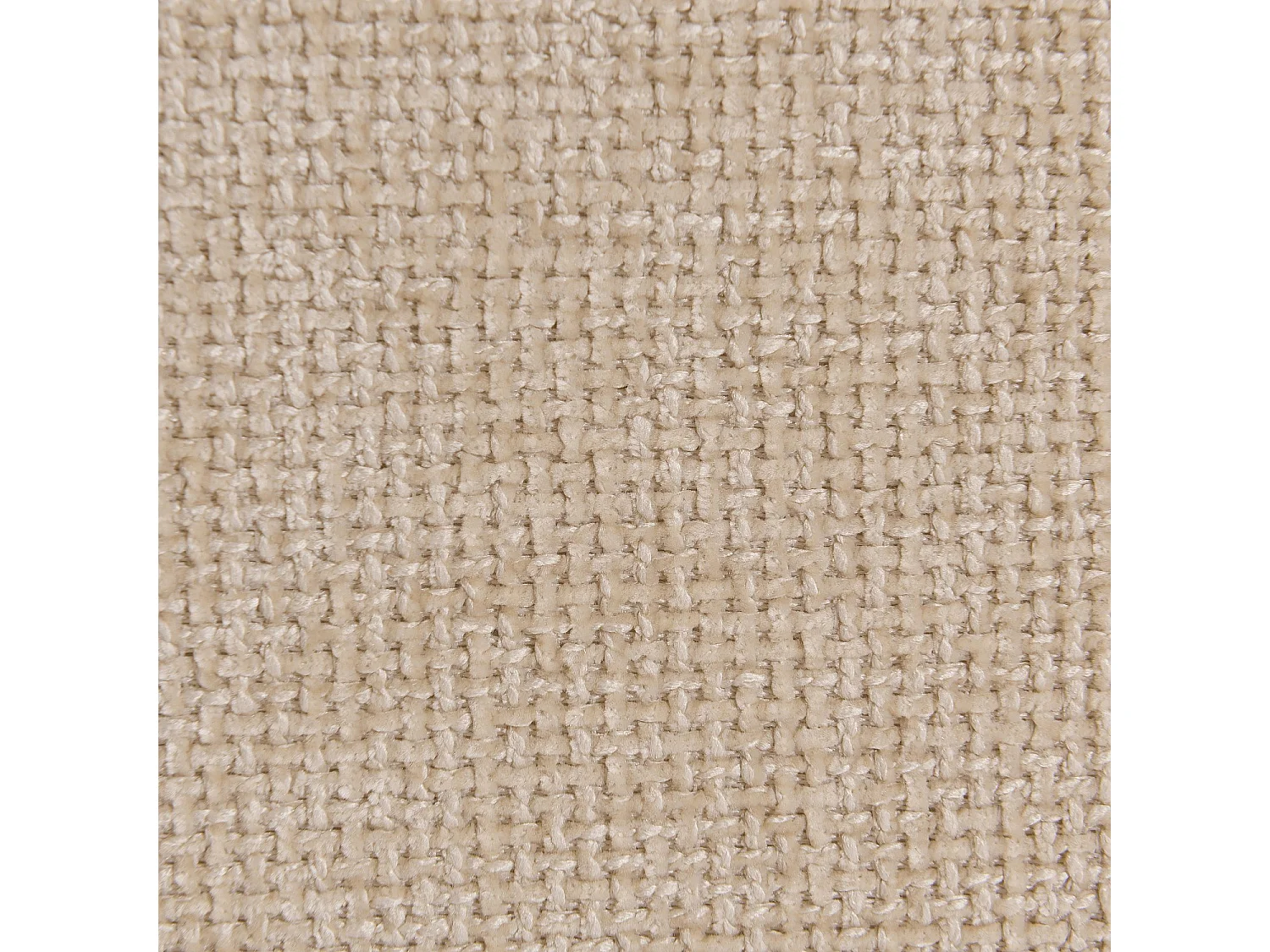 Habitat - Chauffeuse capitonnée en tissu chenille avec dossier garni de plumes - Beige sable - Lorena