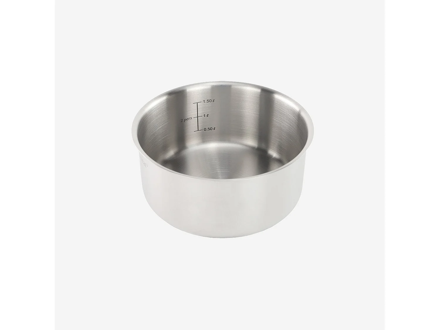 Habitat - Lot de 3 casseroles amovibles en acier inoxydable tous feux - 16/18/20 cm - Argenté - Epure