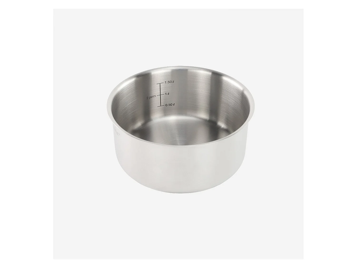 Habitat - Lot de 3 casseroles amovibles en acier inoxydable tous feux - 16/18/20 cm - Argenté - Epure