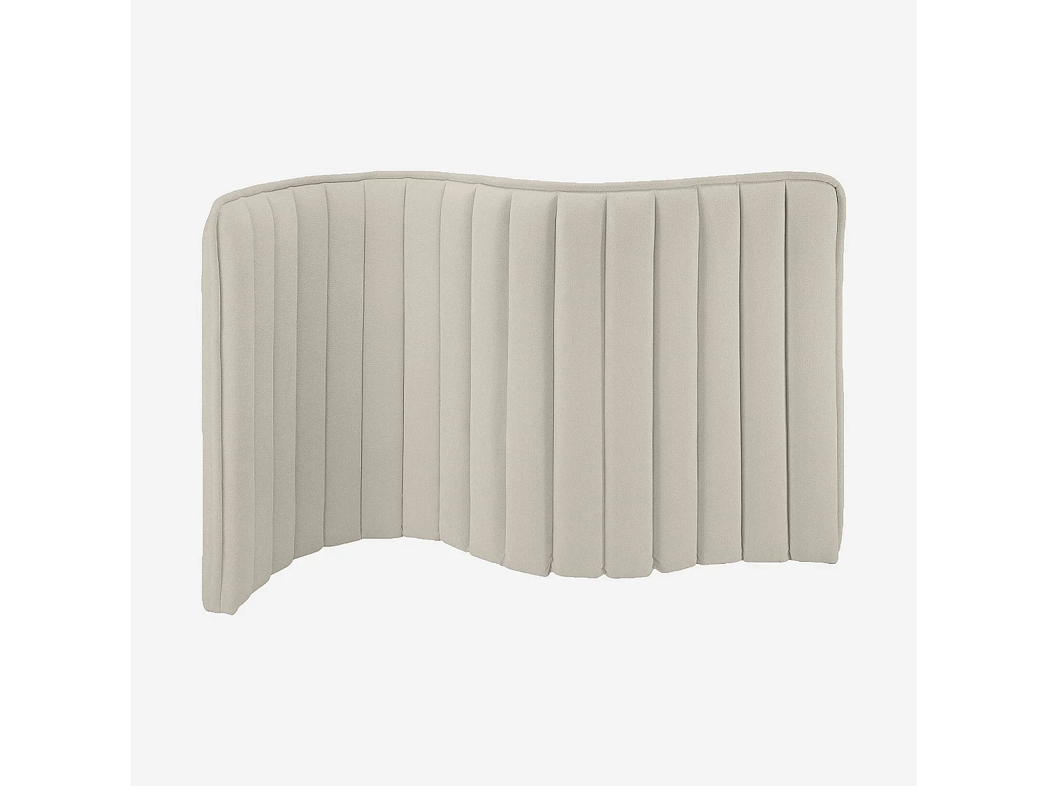 Habitat - Tête de lit en tissu 200 x 102 cm - Crème - Boudoir
