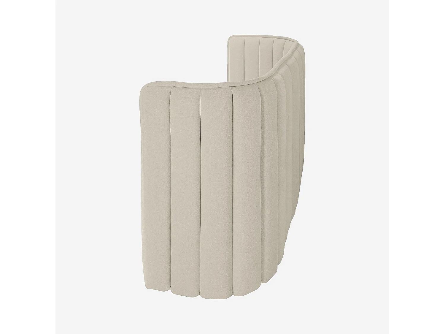 Habitat - Tête de lit en tissu 200 x 102 cm - Crème - Boudoir