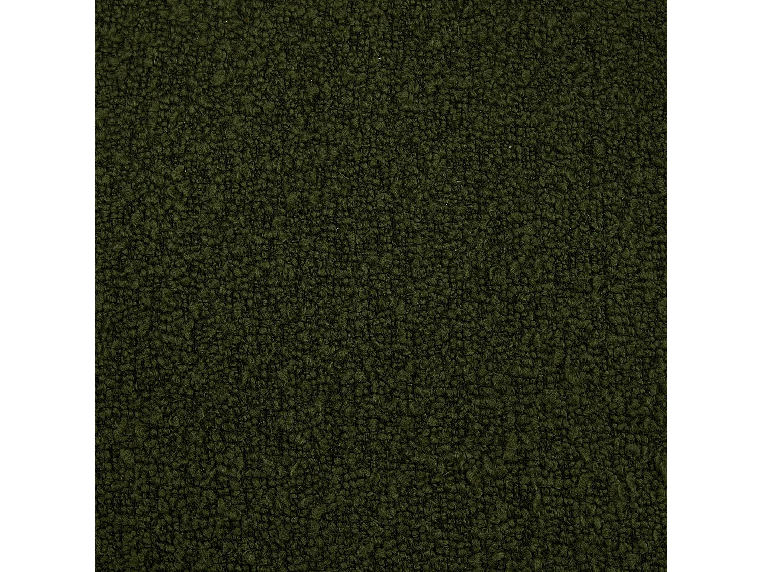 Habitat - Fauteuil design pivotant en tissu bouclette et métal noir - Vert sapin - Maeve