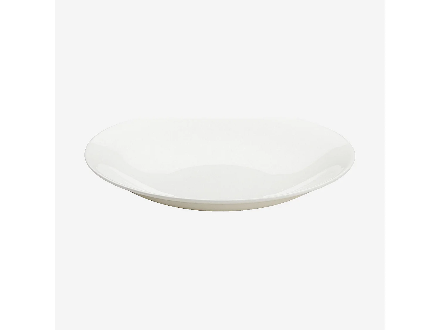 Habitat - Lot de 6 assiettes creuses en porcelaine - 22 cm - Blanc - Taidu II