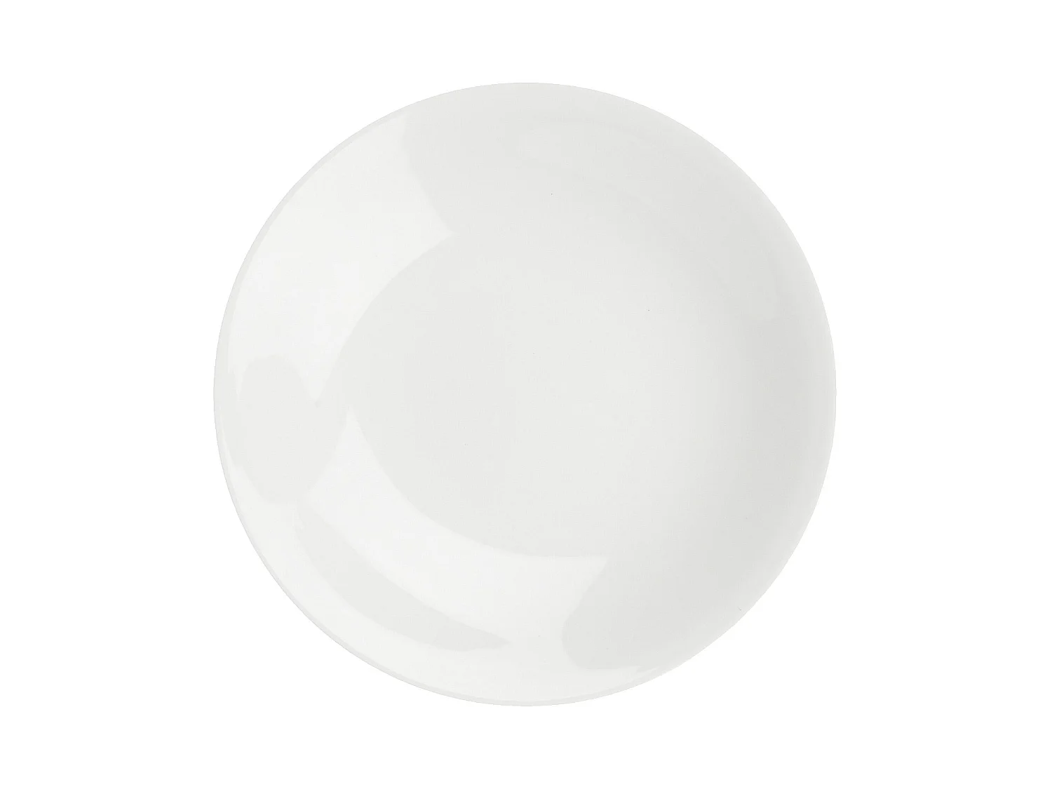 Habitat - Lot de 6 assiettes creuses en porcelaine - 22 cm - Blanc - Taidu II