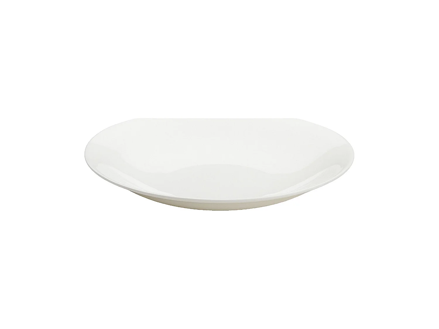 Habitat - Lot de 6 assiettes creuses en porcelaine - 22 cm - Blanc - Taidu II