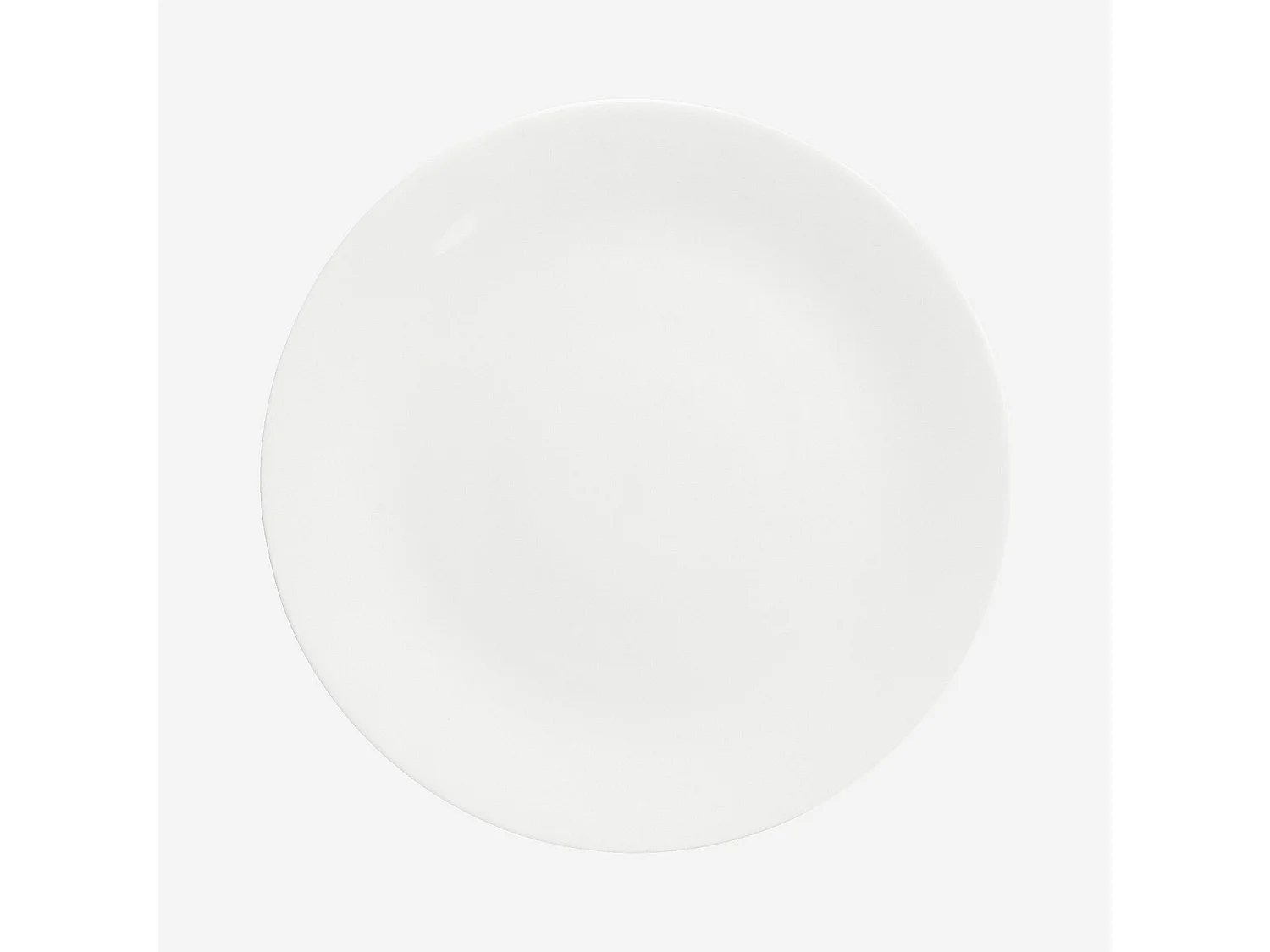 Habitat - Lot de 6 assiettes à dessert en porcelaine - 20,5 cm - Blanc - Taidu II