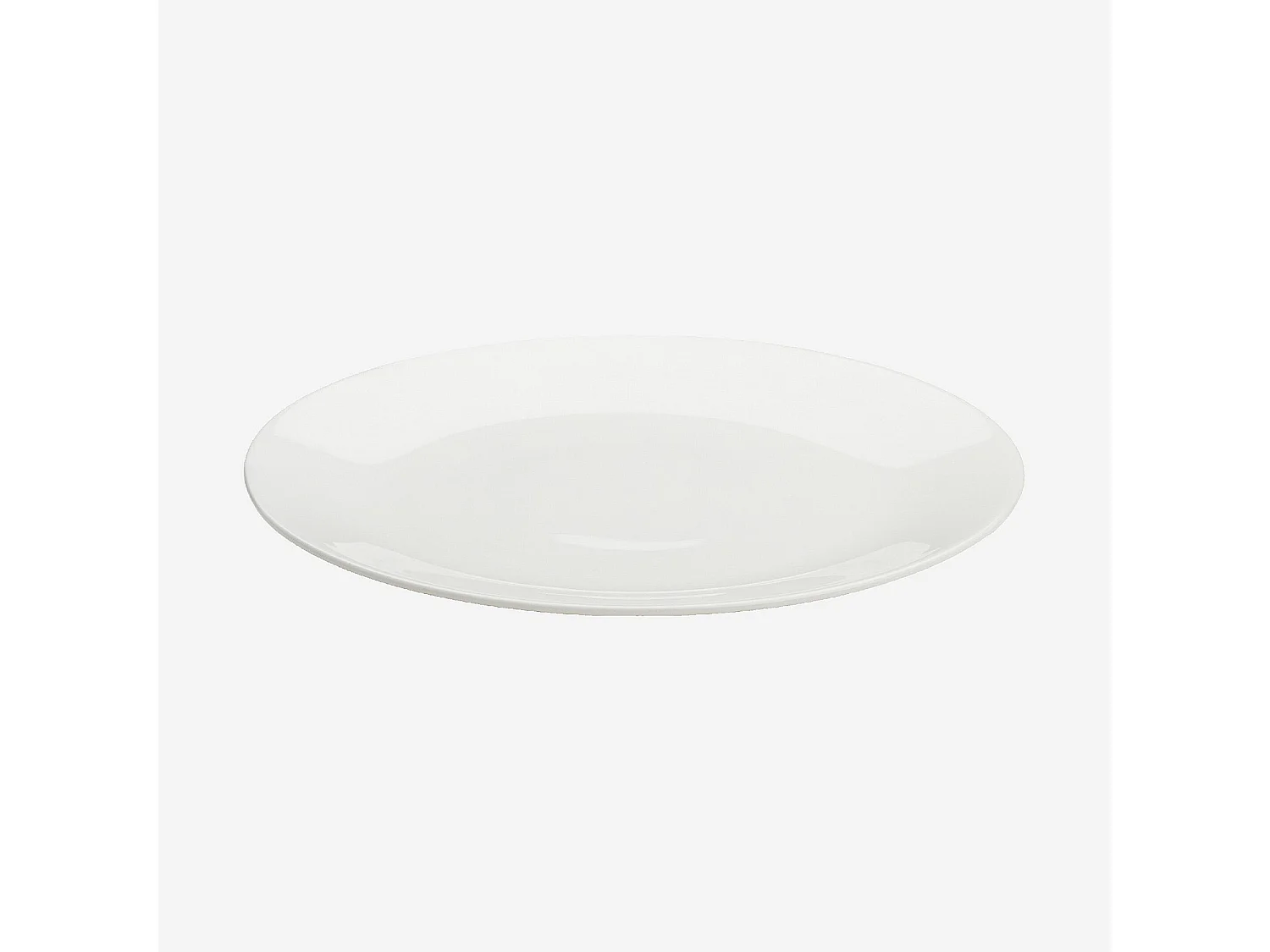 Habitat - Lot de 6 assiettes à dessert en porcelaine - 20,5 cm - Blanc - Taidu II