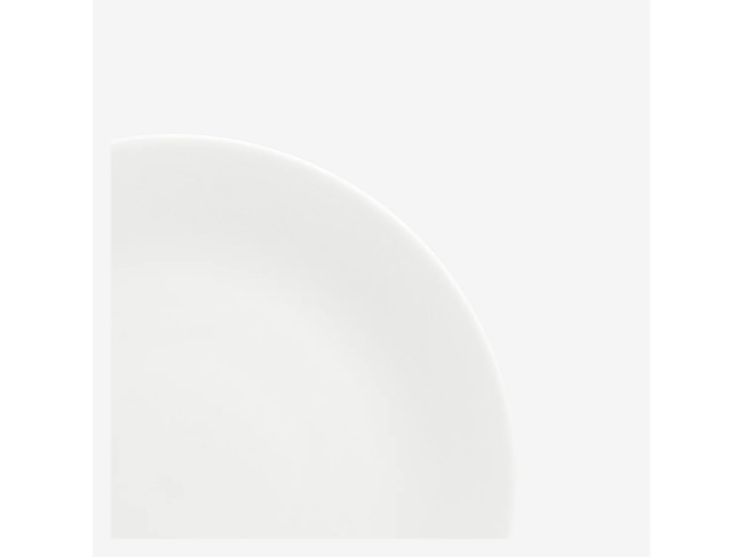 Habitat - Lot de 6 assiettes à dessert en porcelaine - 20,5 cm - Blanc - Taidu II